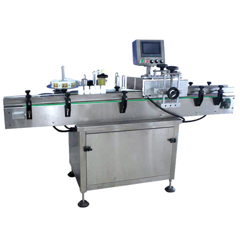 Maskiner för platt flaskmärkning automatiserar etikettleverantör för vertikala två sidor 