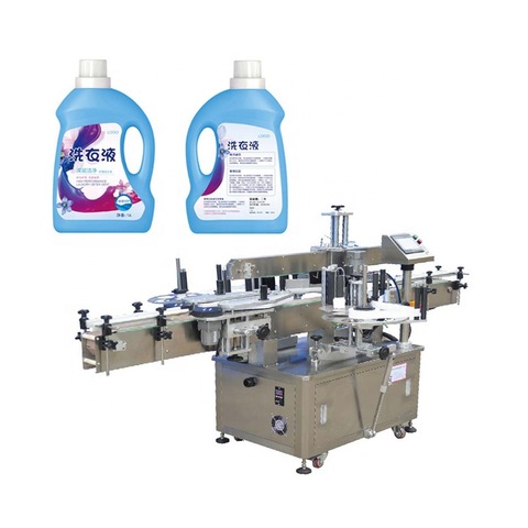 Halvautomatisk fyrkantig flaskmärkningsmaskin för etikettering 