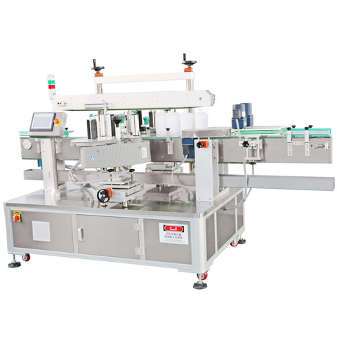 Rullematning OPP-etikett Hot Melt Lim Linear Label Machine 