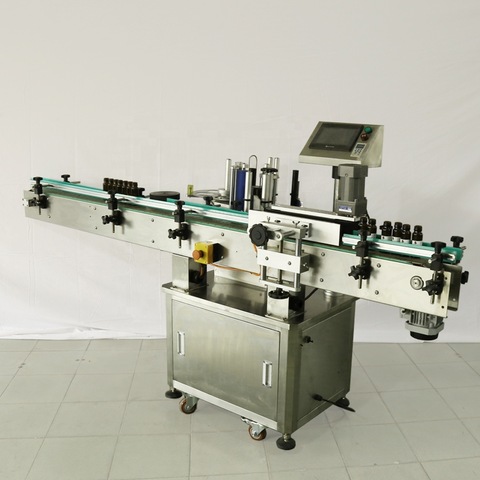 Automatisk plattboxmärkning Maskintabeltyp Väska Top Surface Labelling Machine 