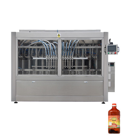 Automatisk juice produktionslinje rent vatten / Cbd matolja / sås / honung / mjölk / tomatpasta påfyllnings- och kapslingsmaskin 