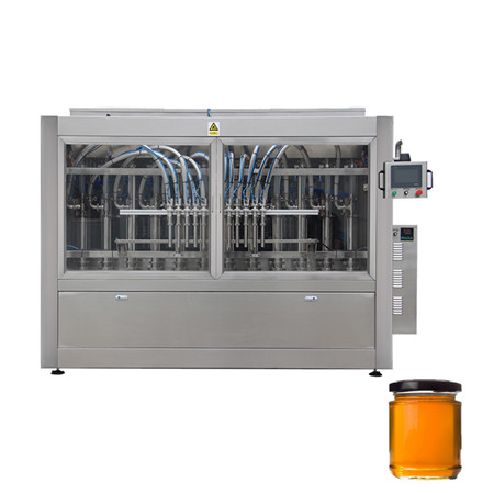 Servomotor HDPE flaskpåfyllningsmaskin och aluminiumfolieförseglingsmaskin för mat kosmetiska läkemedel flytande pasta sås 