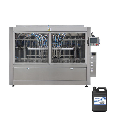 Tillverkad i Kina PLC Automatisk tappning av vattenvätskepåfyllningsmaskiner med UV-sterilisering och automatisk datumutskrift för gelé, rispudding och andra puddingar 
