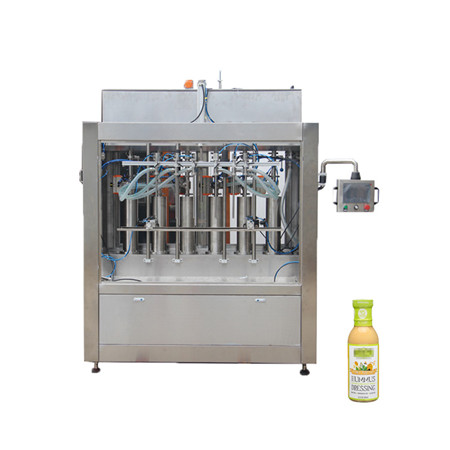 Halvautomatiska dubbla munstycken högprecisions magnetisk pumppåfyllningsmaskin för mjölk, parfym, olja, drycker, öl, kosmetisk vätska 
