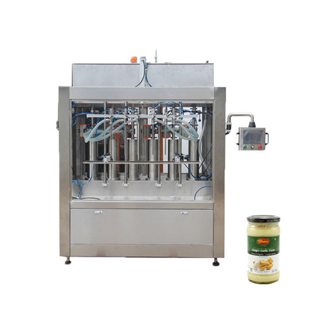 Multi-Head tätningspåfyllningsmaskiner för flytande, pasta, granulat 